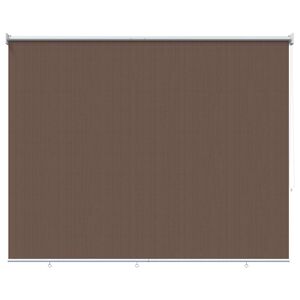 vidaXL Au&szlig;enrollo 90% UV-Block Taupe 180 x 140 cm HDPE