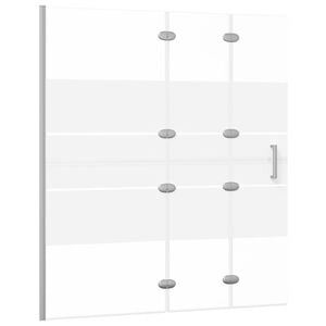 vidaXL Faltbare Duschkabine ESG 120x140 cm Wei&szlig;