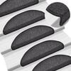 vidaXL Stufenmatten 15 Stk. 56x17x3 cm Anthrazit Halbrund