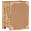vidaXL Nachttisch 40x30x50 cm Raues Mangoholz