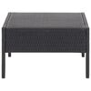 vidaXL 6-tlg. Garten-Lounge-Set mit Auflagen Poly Rattan Schwarz