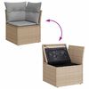 vidaXL Gartensofa-set 8 pcs Beige und Hellgrau Poly-Rattan