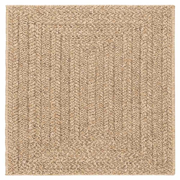 vidaXL Teppich ZIZUR Beige 240x240 cm Jute-Optik Indoor und Outdoor