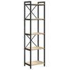 vidaXL B&uuml;cherregal 40 x 30 x 155 cm Holzwerkstoff Sonoma-Eiche