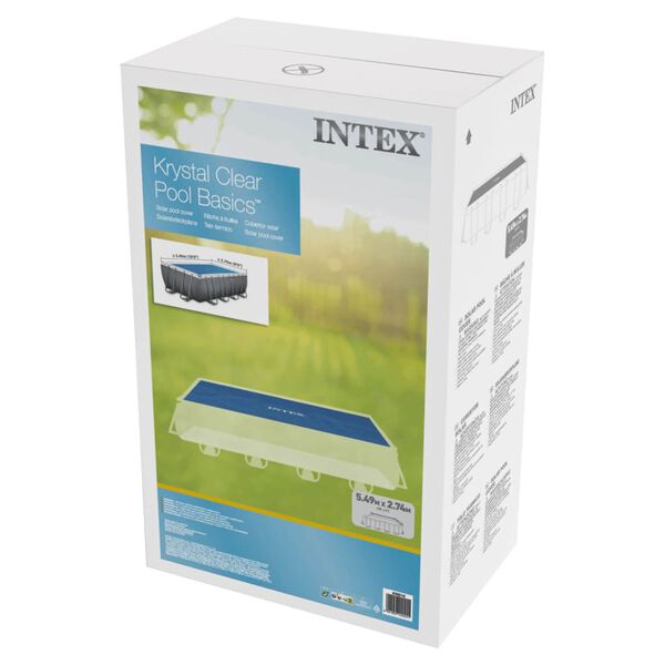 Intex Pool-Solarplane Blau 538x253 cm Polyethylen
