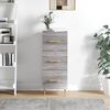 vidaXL Sideboard Grau Sonoma 34,5x34x90 cm Holzwerkstoff