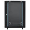 vidaXL 15U Netzwerkschrank 19" IP20 Schwarz 60x45x86 cm