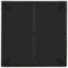 vidaXL Gartentisch mit Glasplatte Schwarz 90x90x75 cm Poly Rattan