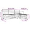 vidaXL Sofagarnituren 4 pcs Natur Massivholz Akazie