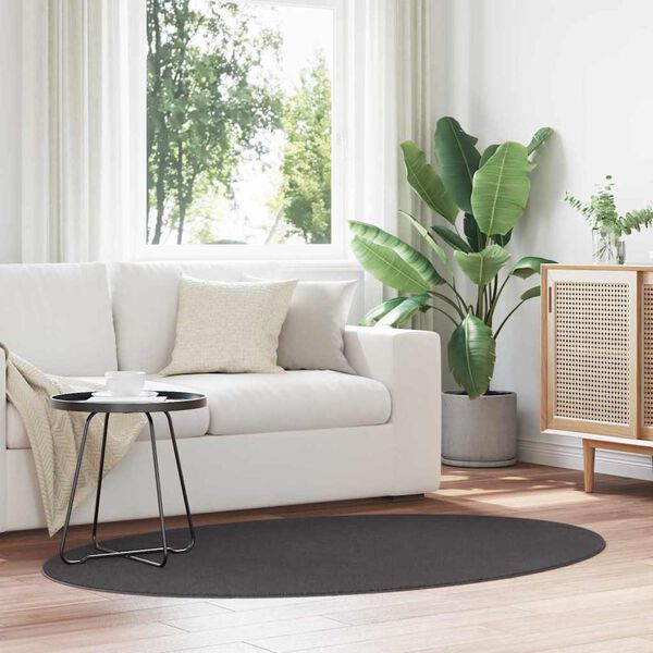 vidaXL Teppich HUARTE Anthrazit 100 x 200 cm 100 %Polyester