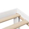 vidaXL Bettgestell mit Kopfteil ohne Matratze Wei&szlig; 135x190 cm