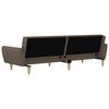 vidaXL Schlafsofa 2-Sitzer Taupe Stoff