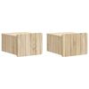vidaXL Wandmontierter Nachttisch 2 stk. Sonoma-Eiche 33 x 34,5 x 24 cm