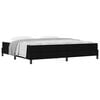 vidaXL Boxspringbett mit Matratze Schwarz 200 x 200 cm Stoff