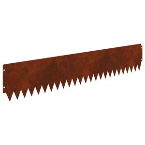 vidaXL Rasenkante 20 stk. 103 x 20 cm Stahl Rostoptik