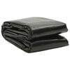 vidaXL Poolabdeckung Schwarz 400&times;200 cm PE