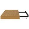 vidaXL Wandregal 4 pcs Beige 50 x 23,5 x 4 cm Holzwerkstoff