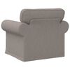 vidaXL Sofa Taupe Gesamtabmessungen: 95 x 82 x 80 cm (B x T x H) Samt