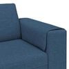 vidaXL Wohnzimmer Couch Blau 250 x 77 x 76 cm Polyester