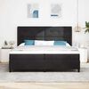 vidaXL Boxspringbett mit Matratze Schwarz 200 x 200 cm Samt