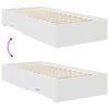 vidaXL Bettgestell mit Schubladen mit Kopfteil Holzwerkstoff