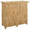 vidaXL Outdoor Bartisch Natur 115 x 55 x 105 cm Bambus