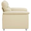 vidaXL Sessel Creme 60 cm Kunstleder