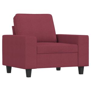 vidaXL Sessel Weinrot 60 cm Stoff