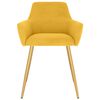 vidaXL Esszimmerst&uuml;hle 2 Stk. Gelb Samt