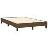 vidaXL Boxspringbett mit Matratze & LED Dunkelbraun 120x190 cm Stoff