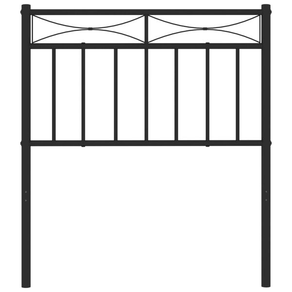 vidaXL Ersatz-Kopfteil Metall Schwarz 75 cm