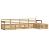 vidaXL Outdoor-Sofagarnitur 5 pcs Wei&szlig; Massivholz Akazie