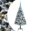 vidaXL K&uuml;nstlicher Weihnachtsbaum mit 150 LEDs mit St&auml;nder Wei&szlig; 150 cm