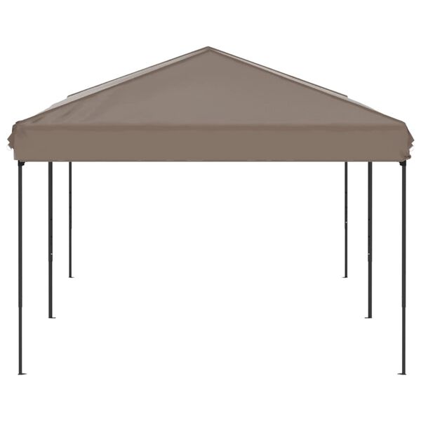 vidaXL Partyzelt Faltbar Taupe 3x6 m