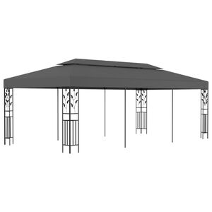 vidaXL Pavillon 3&times;6 m Anthrazit