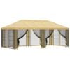 vidaXL Garten Pavillon mit Seitenw&auml;nden 6 x 3 m Creme