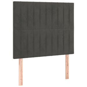 vidaXL Kopfteil Dunkelgrau 80 x 5 x 118/128 cm Samt