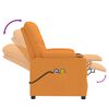 vidaXL Massagesessel Elektrisch Dunkelgelb Stoff