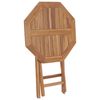 vidaXL Klappbarer Gartentisch 60×60×75 cm Teak Massivholz