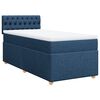 vidaXL Boxspringbett mit Matratze Blau 90x190 cm Stoff