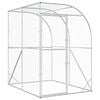 vidaXL H&uuml;hnerunterkunft Silber 200 x 200 x 215 cm Verzinkter Stahl