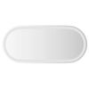 vidaXL LED-Badspiegel 80x35 cm Oval