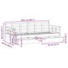 vidaXL Tagesbett mit Schubladen 90x200 cm Massivholz Kiefer