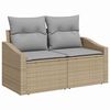 vidaXL Garten Essgruppe mit Kissen 7 pcs Beige und Grau
