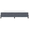 vidaXL Boxspringbett mit Matratze Dunkelgrau 200 x 220 cm Stoff