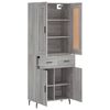 vidaXL Highboard Grau Sonoma 69,5x34x180 cm Holzwerkstoff