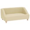 vidaXL Hundesofa Creme 85x50x39 cm Leinen