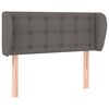 vidaXL Kopfteil mit Ohren Grau 83x23x78/88 cm Kunstleder