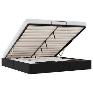 vidaXL Ottoman-Bett ohne Matratze Schwarz 160x200 cm Kunstleder