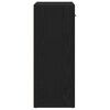vidaXL Sideboard Schwarze Eiche 60x30x75 cm Holzwerkstoff